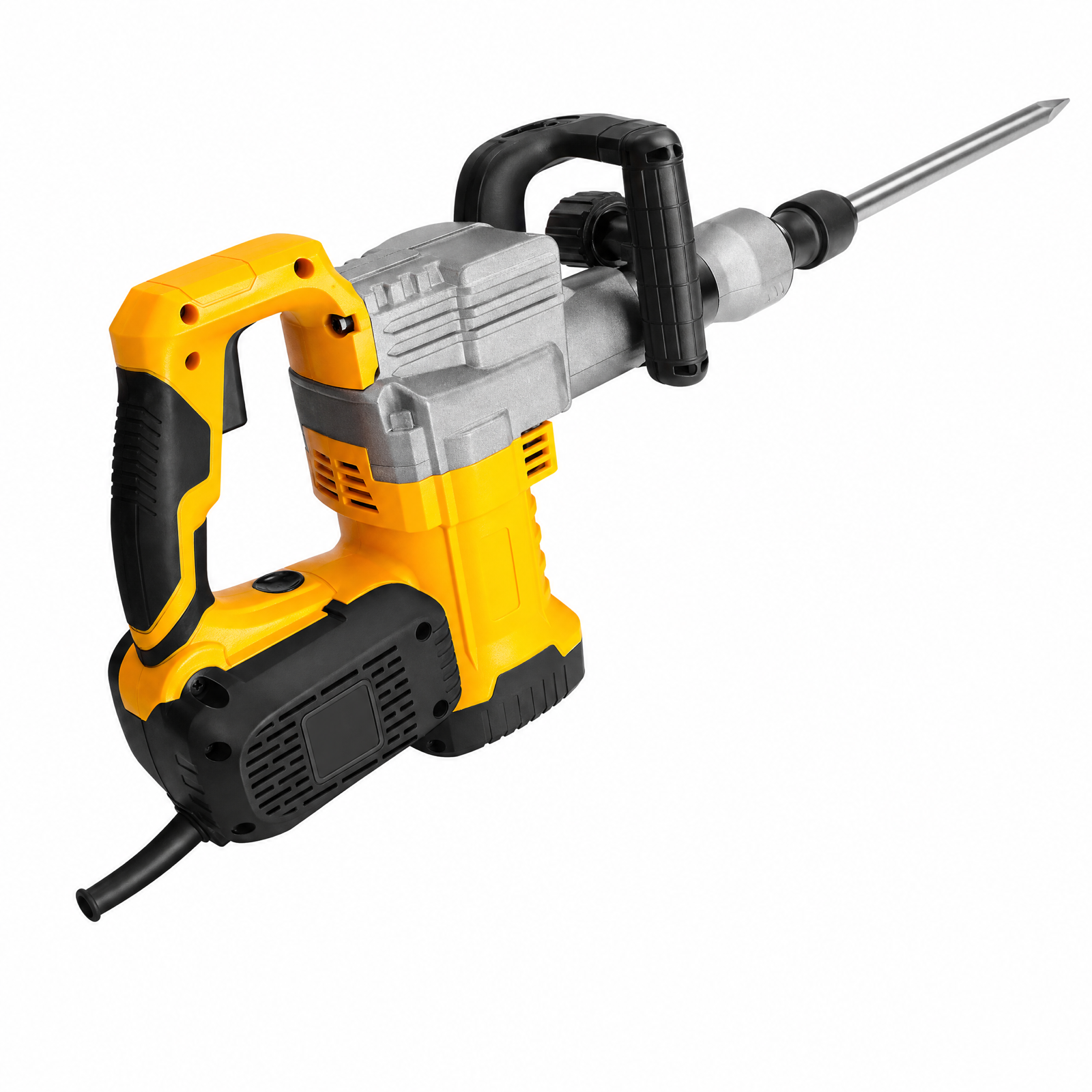 Demolition jackhammer angled view