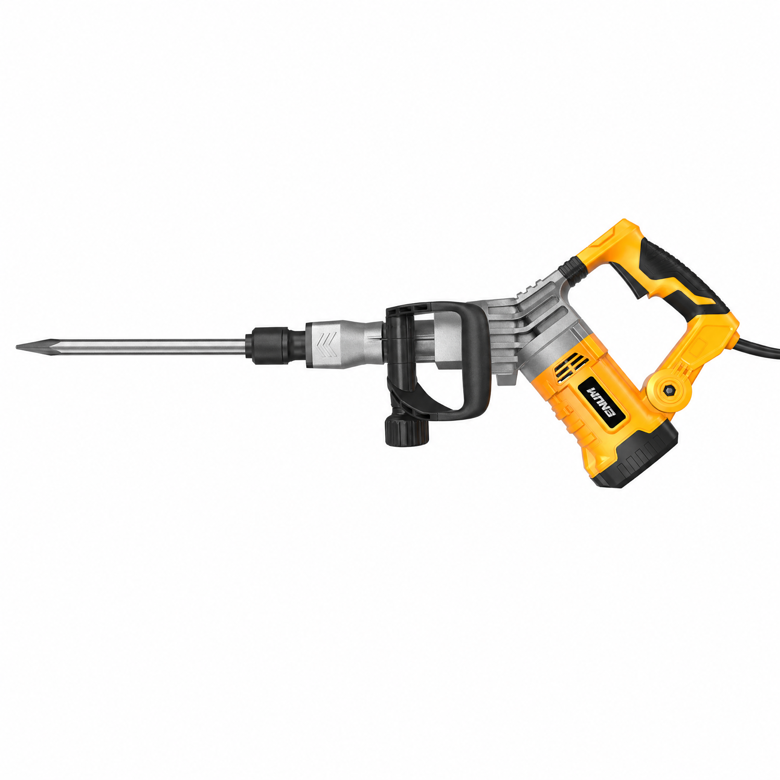 Electric demolition jackhammer side view