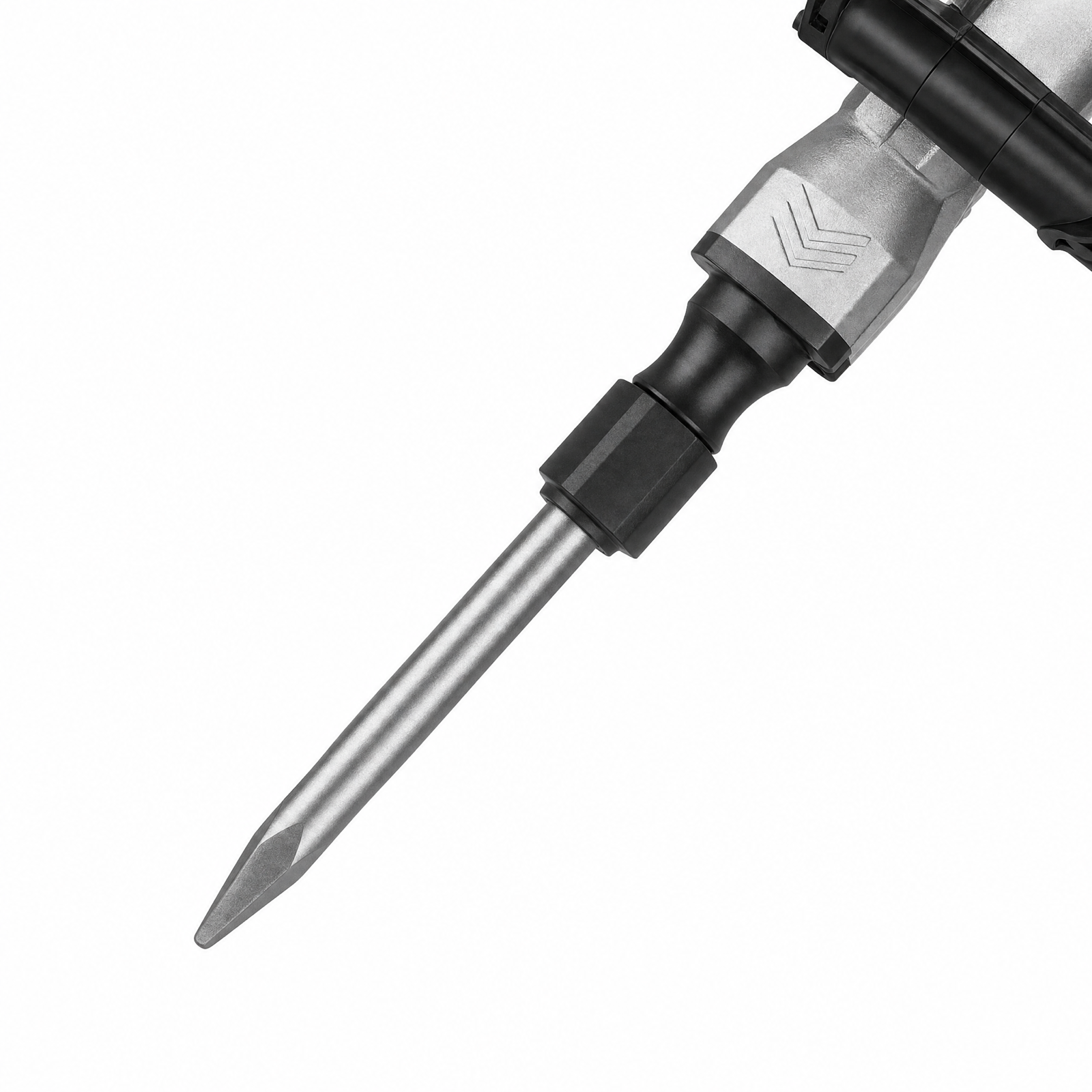 Close-up of hardened point chisel tip