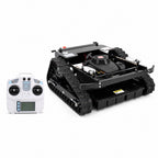 Remote control tracked slope mower with wireless remote