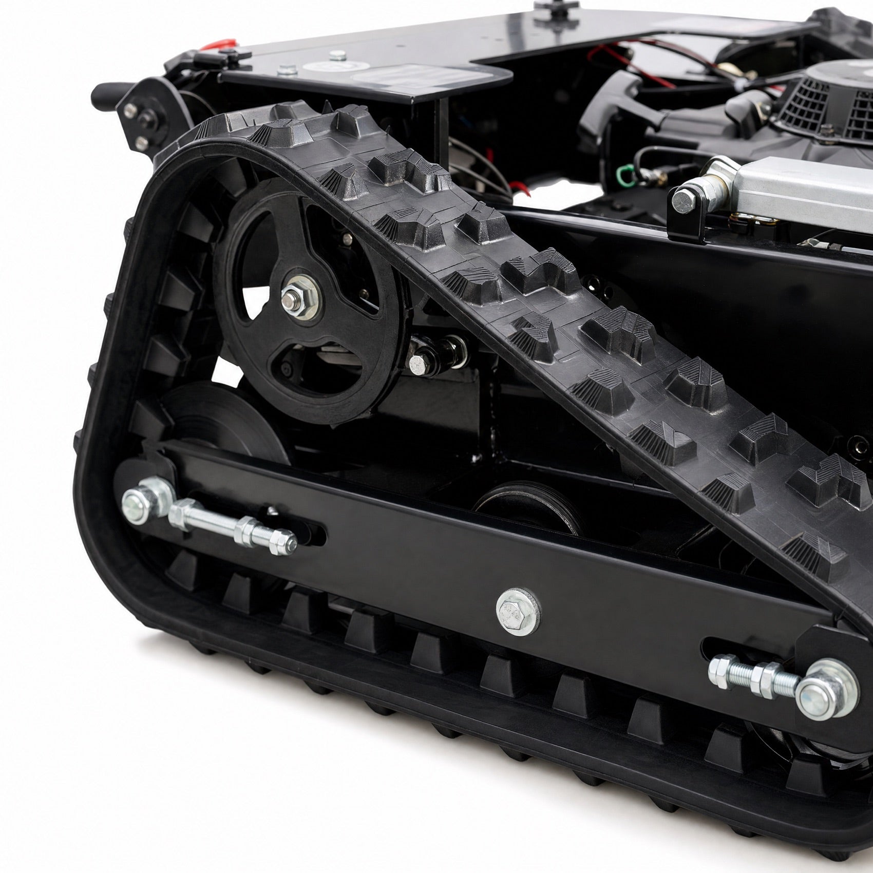 All-terrain rubber track close up