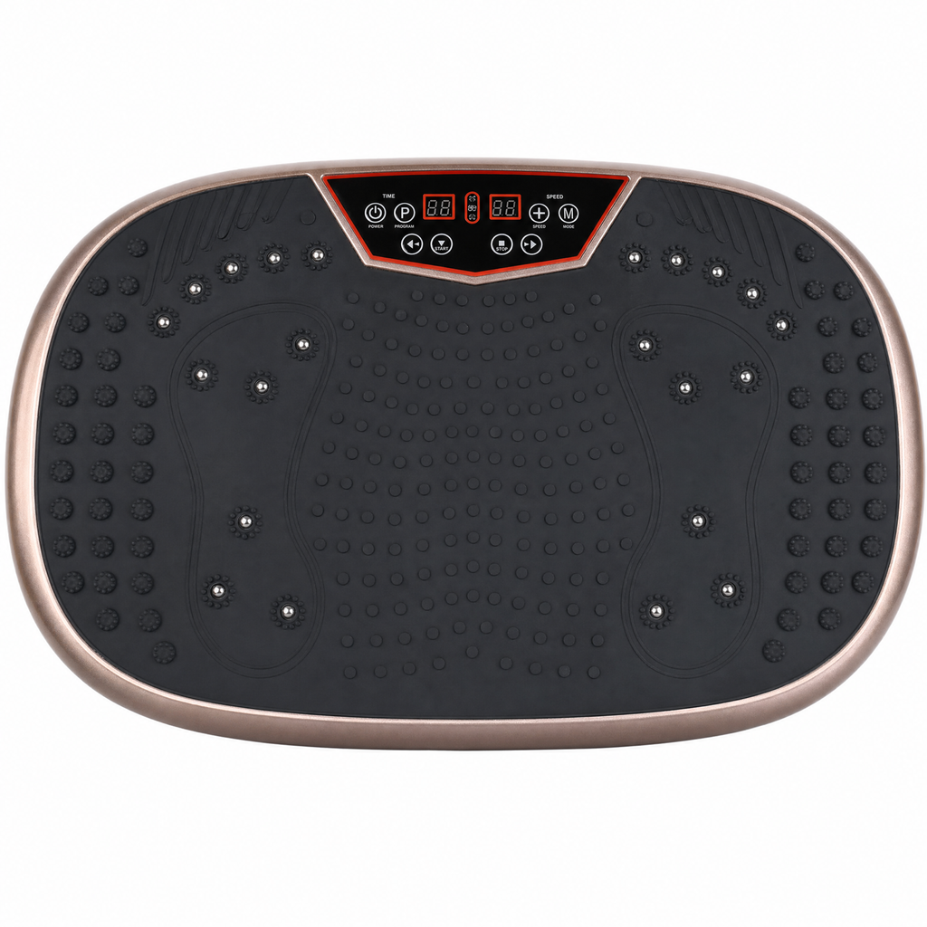 Vibration plate top view, angled