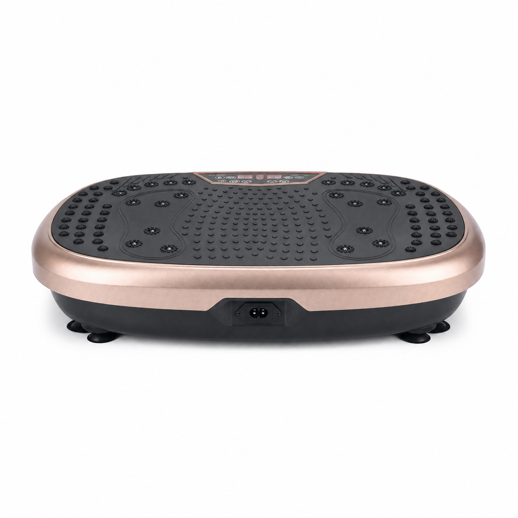 Vibration plate front view with power socket