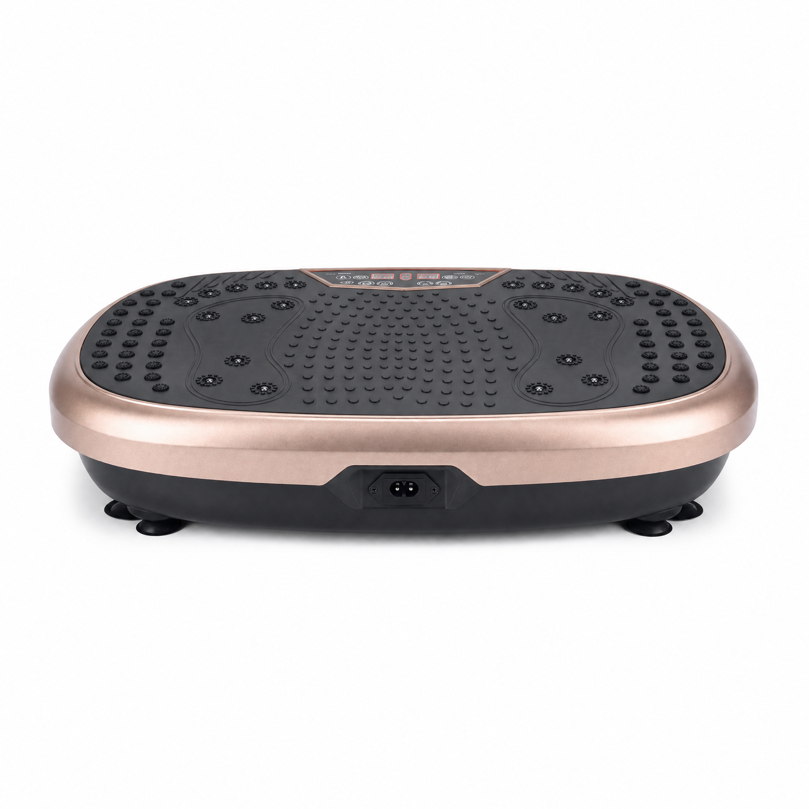 Vibration plate front view with power socket
