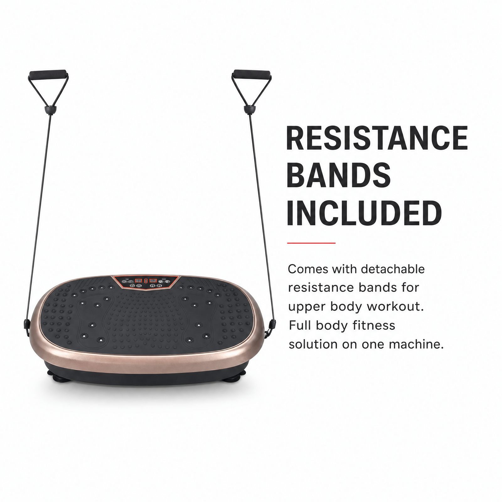 Detachable resistance bands included